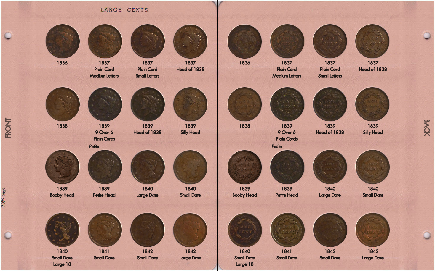 Large Cents Page 08: 1836-1842
